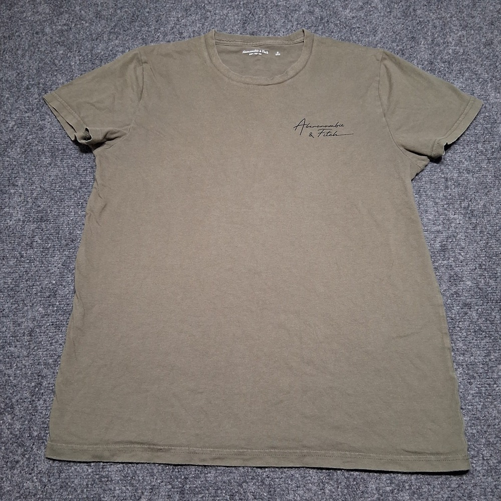 Abercrombie‎ & Fitch Soft A&F Tee Sz S Olive Green Women's Relaxed Fit